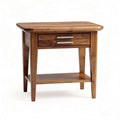 Solid Wood Side Table with Drawer for Living Room Use – 60 x 40 x 50cm