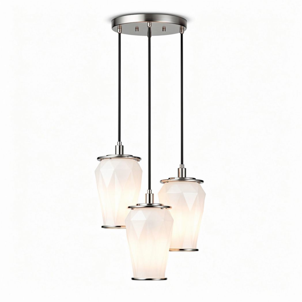 Hanging Glass Pendant Light Fixture for Home Interiors – 30 x 30 x 70cm