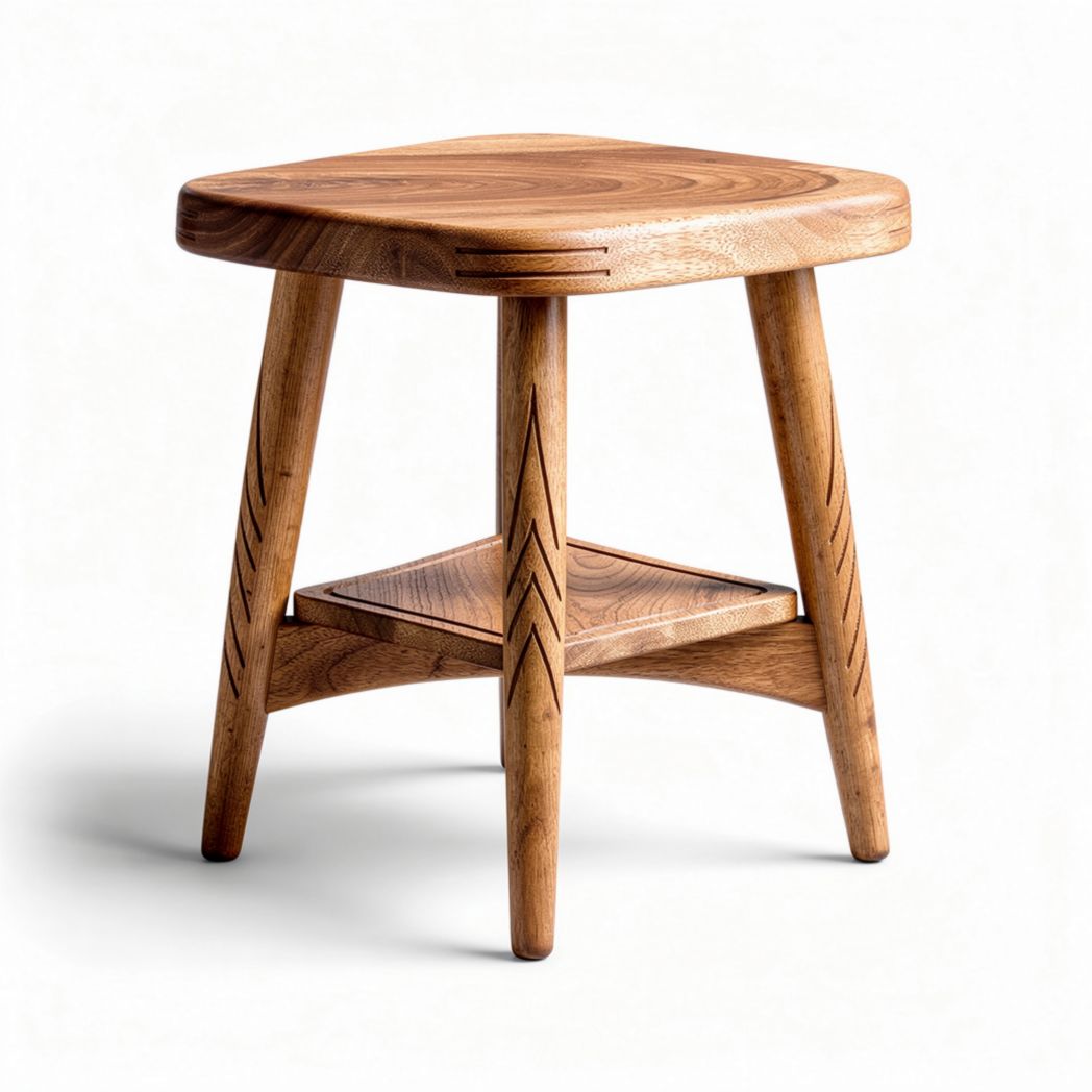 Wooden Accent Table for Living Room Use with Storage Shelf – 30 x 30 x 40cm