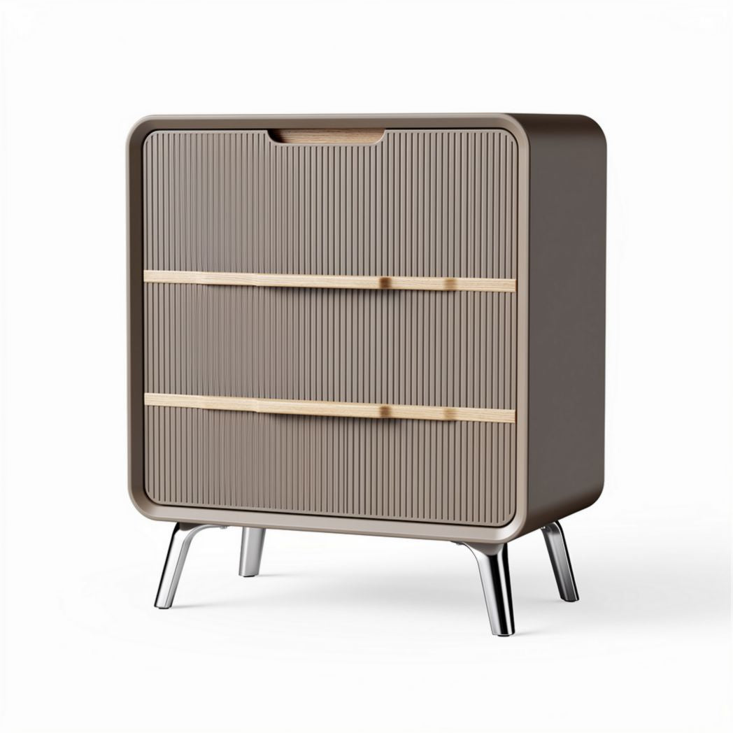 Modern Storage Nightstand for Bedroom Use, MDF and Wood, 60 x 40 x 70cm