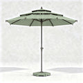 Patio Umbrella For Outdoor Shading – Aluminum Frame With Fabric Canopy – 250 x 250 x 250cm