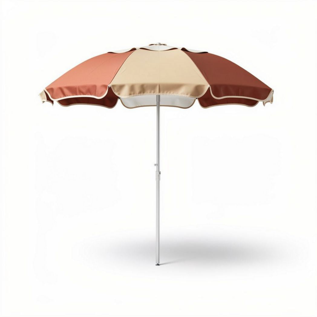 Patio Beach Umbrella for Outdoor Use, Made of Fabric and Metal, 180 x 180 x 230cm